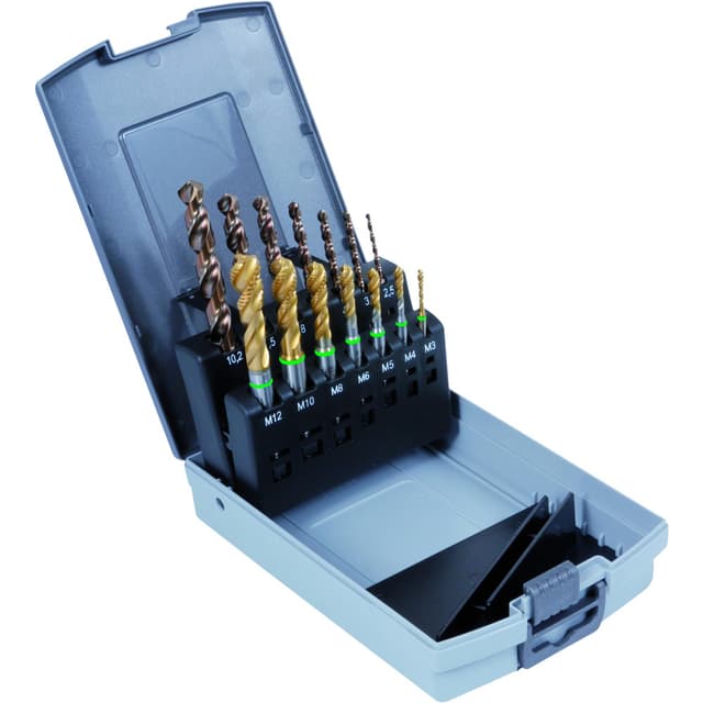 Set Filetuesish Makinerie HSS-E TiN Forma C, Inoks FÖRCH 5*