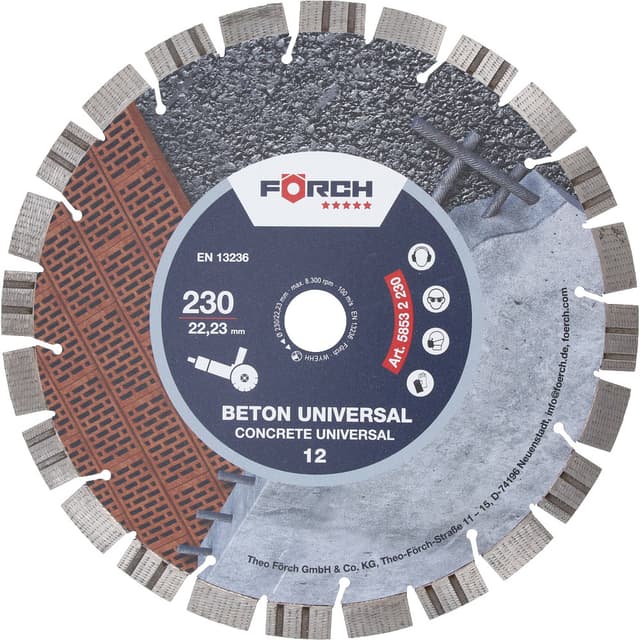 Disk Diamanti Universal për Beton FÖRCH 5*