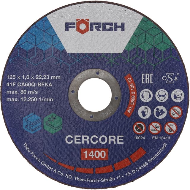 Gur Prerës Çelik / Inox CERCORE 1400, me Kokërr Qeramike
